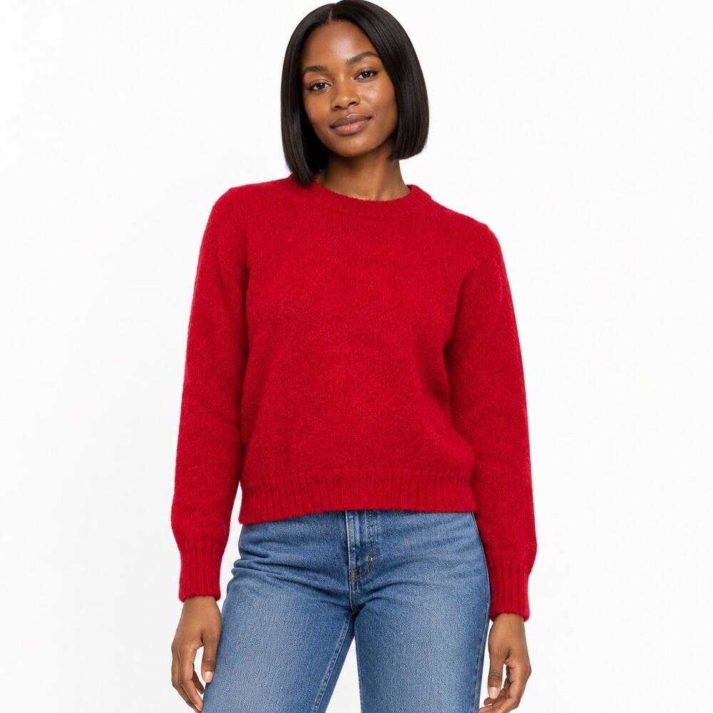 Vintage Helen Harper Red Wool Mohair Pullover Sweater Size XS/Small 36 Bust